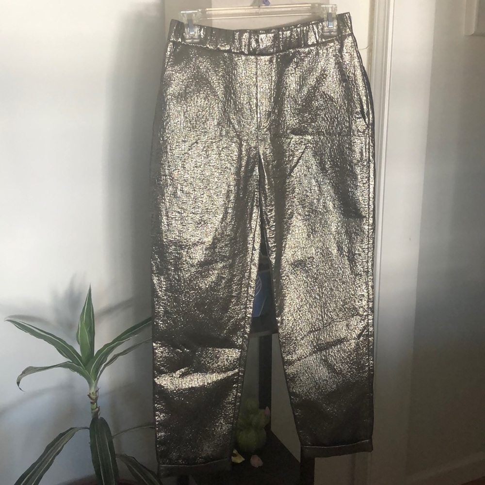 Gold Shiny Zara Pants